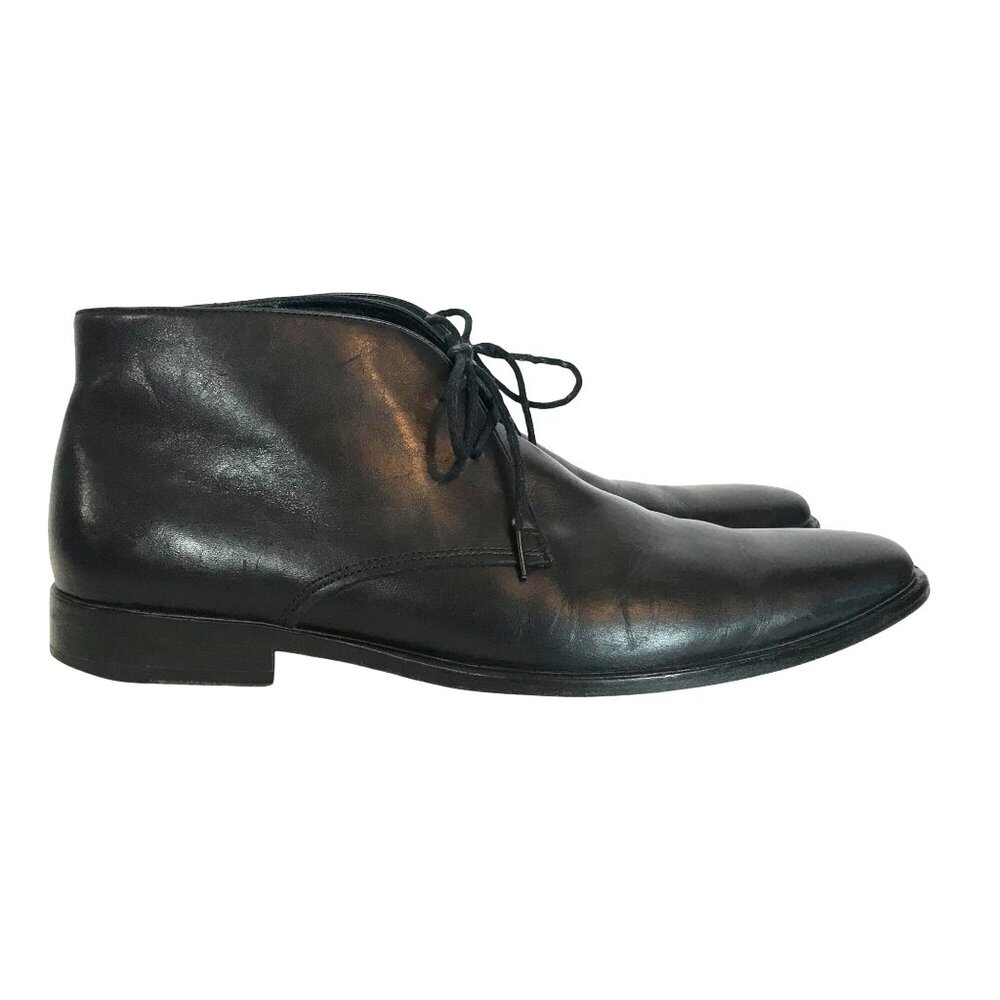 Gordon Rush Black Leather Chukka Boots Mens 11.5 Durable & Stylish Design
